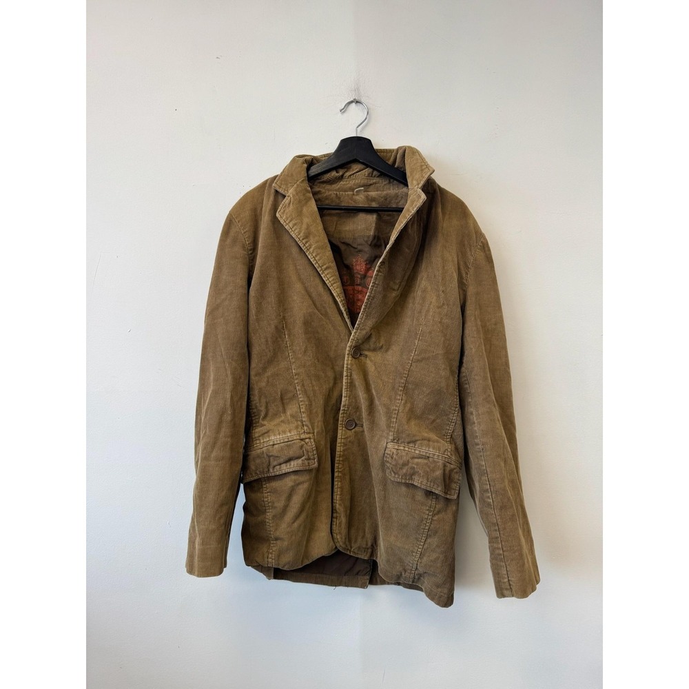 Vintage Mossimo Blazer Mens Medium Brown Corduroy Sport Coat Jacket‎ Casual Y2K